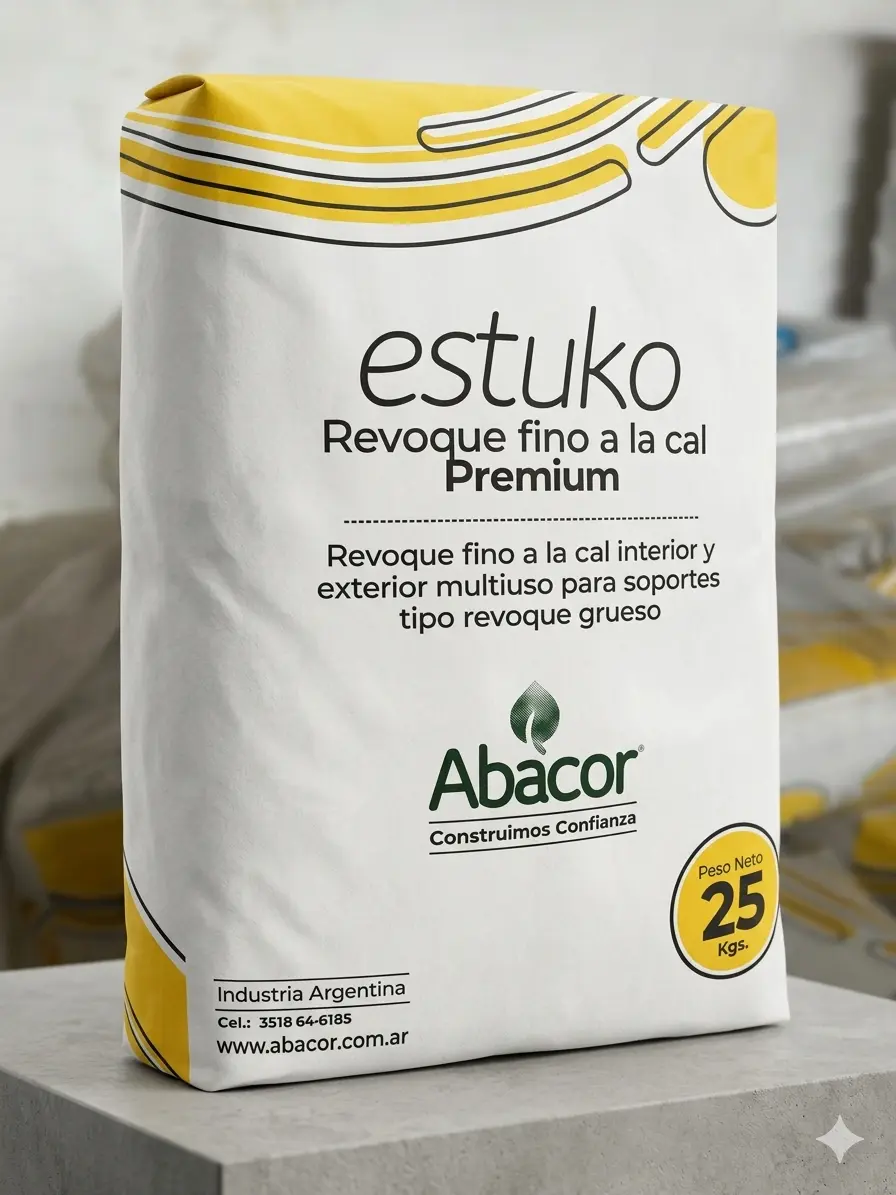 Estuco Abacor bolsa 25 kg