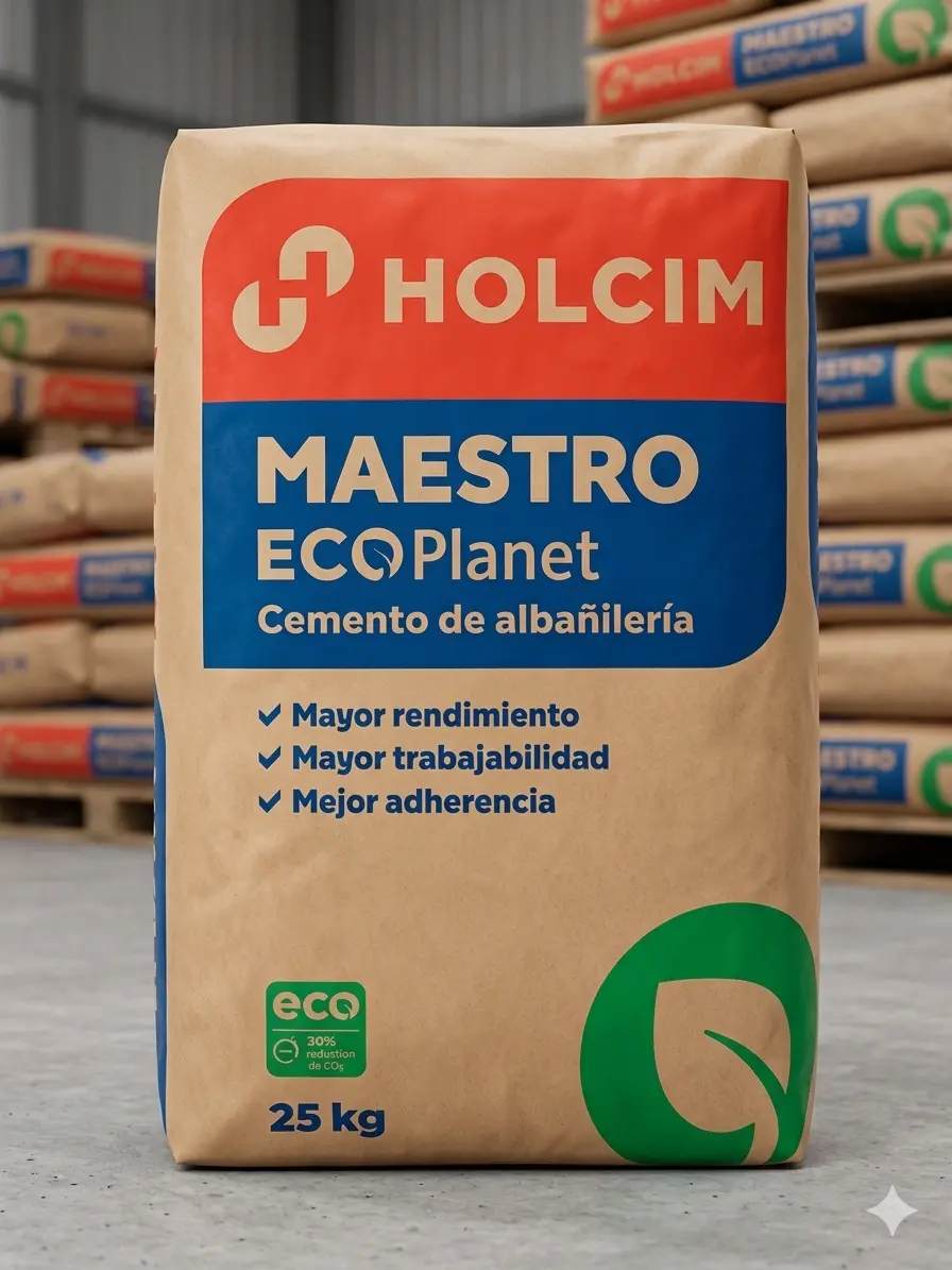 Cemento Maestro Holcim albañilería bolsa 25 kg
