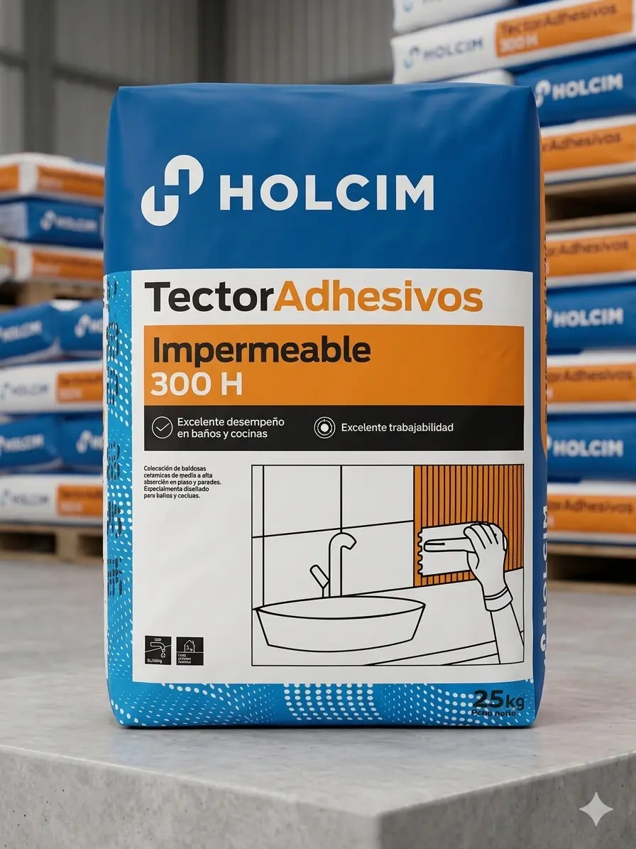 Pegamento Tector Holcim impermeable bolsa 25 kg